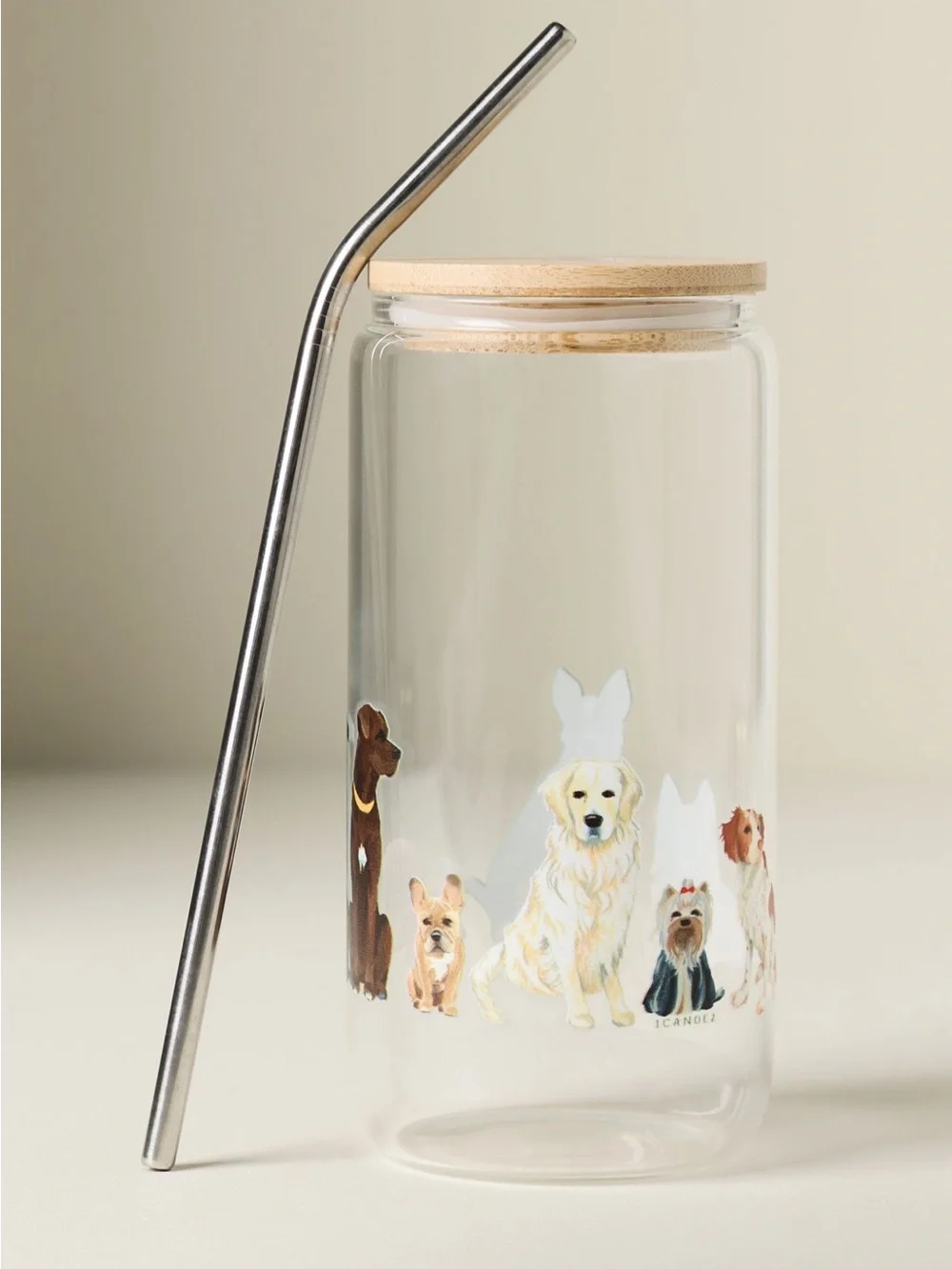 Anthropologie decaled glass